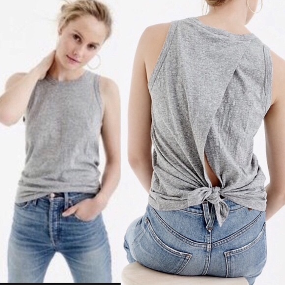 NWOT 2 JCrew open back tank tops - Picture 1 of 7